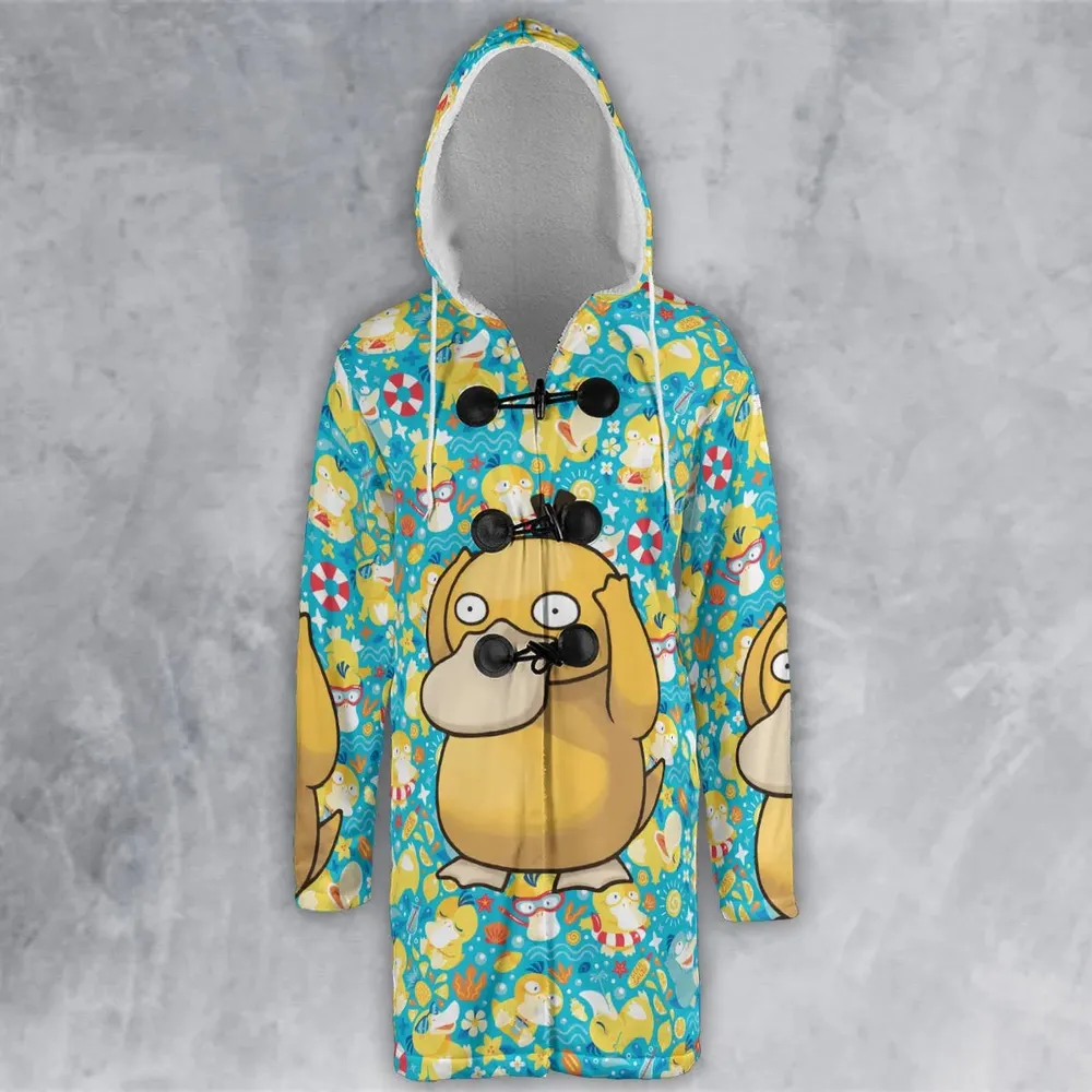 Psyduck Power Pokemon Hooded Cloak Coat - 2