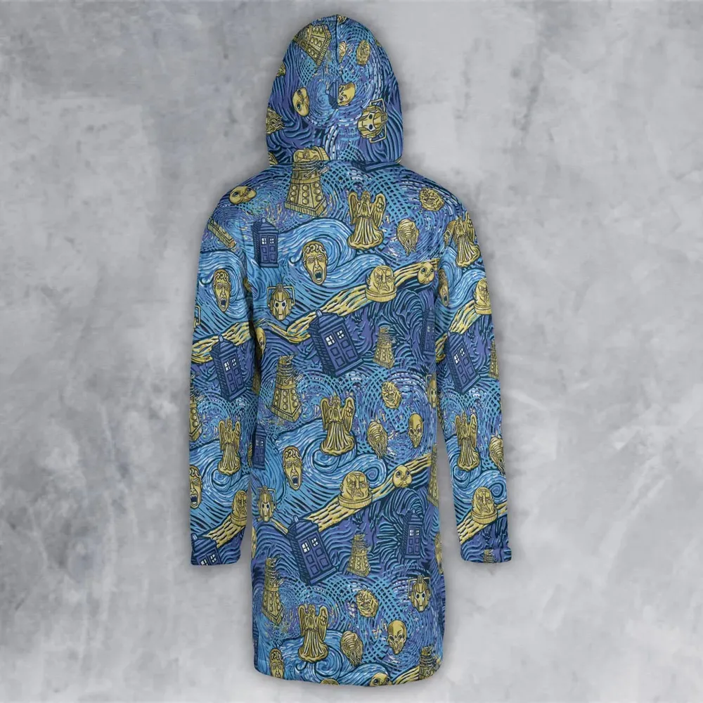 Starry Night Tardis Doctor Who Hooded Cloak Coat - 3