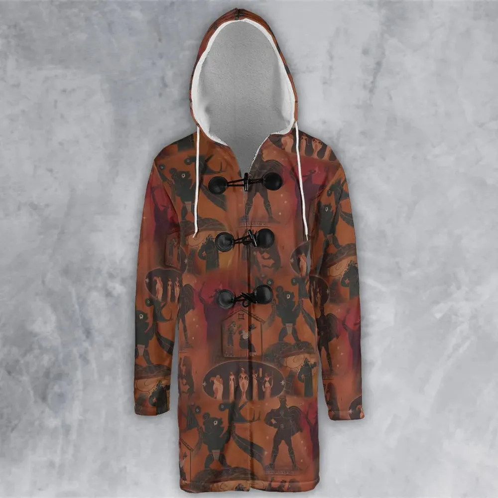 Ancient Hero Hercules 1997 Seamless Hooded Cloak Coat - 2
