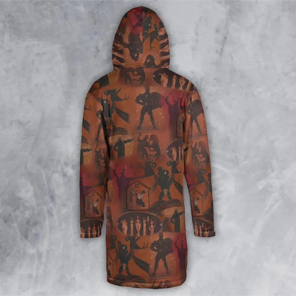 Ancient Hero Hercules 1997 Seamless Hooded Cloak Coat - 3