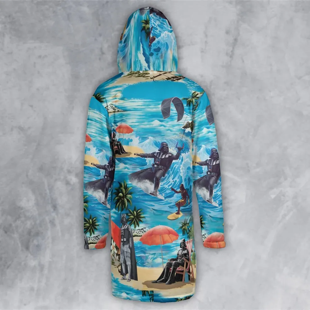 Darth Vader Surfing Hooded Cloak Coat - 3