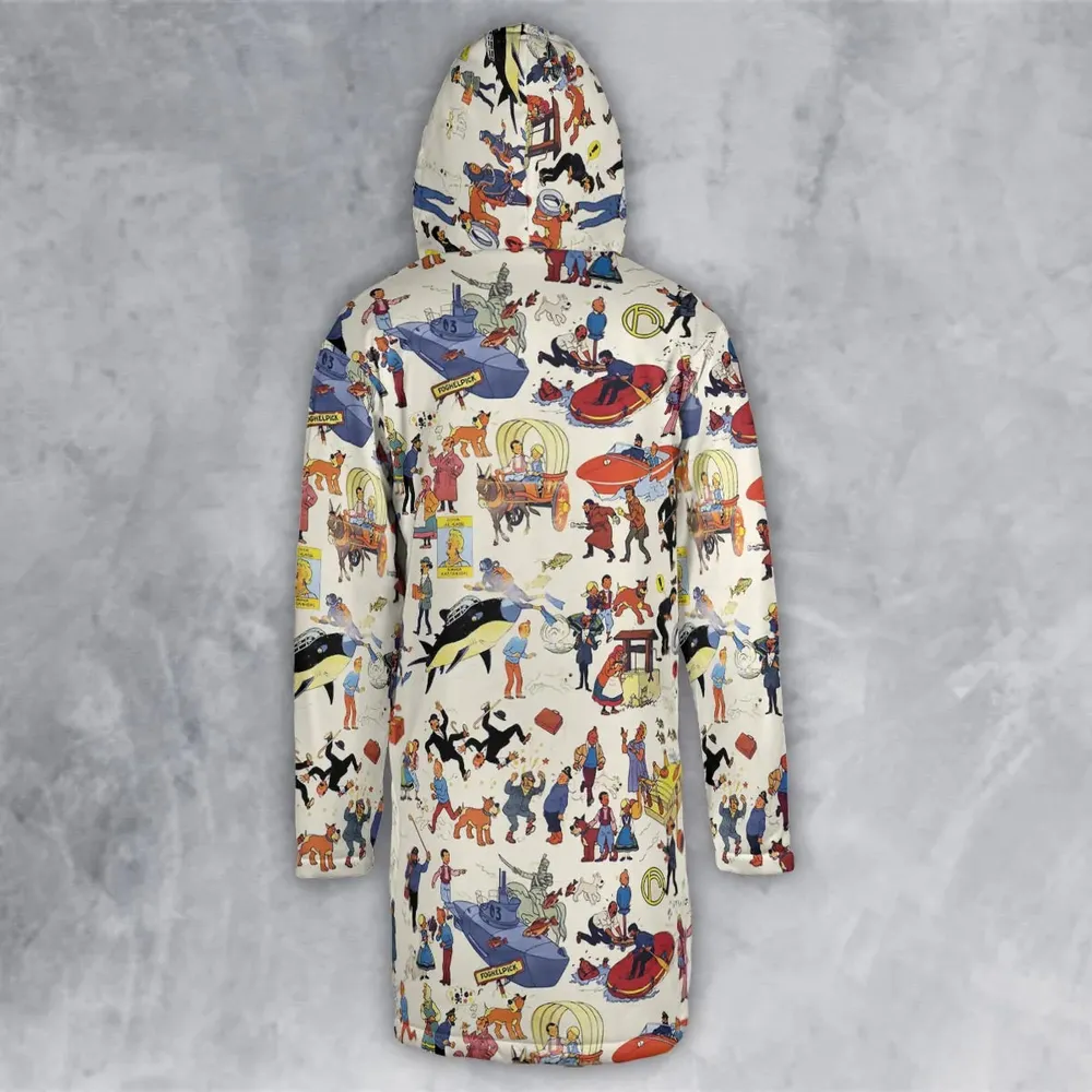 Tintin Adventure Kuifje Hooded Cloak Coat - 3