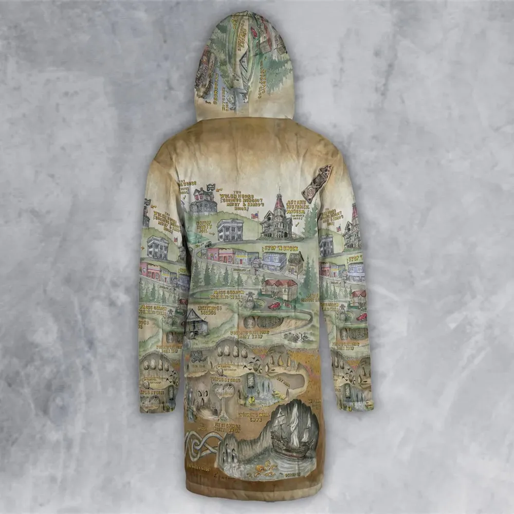The Goonies Adventure Map Hooded Cloak Coat - 3
