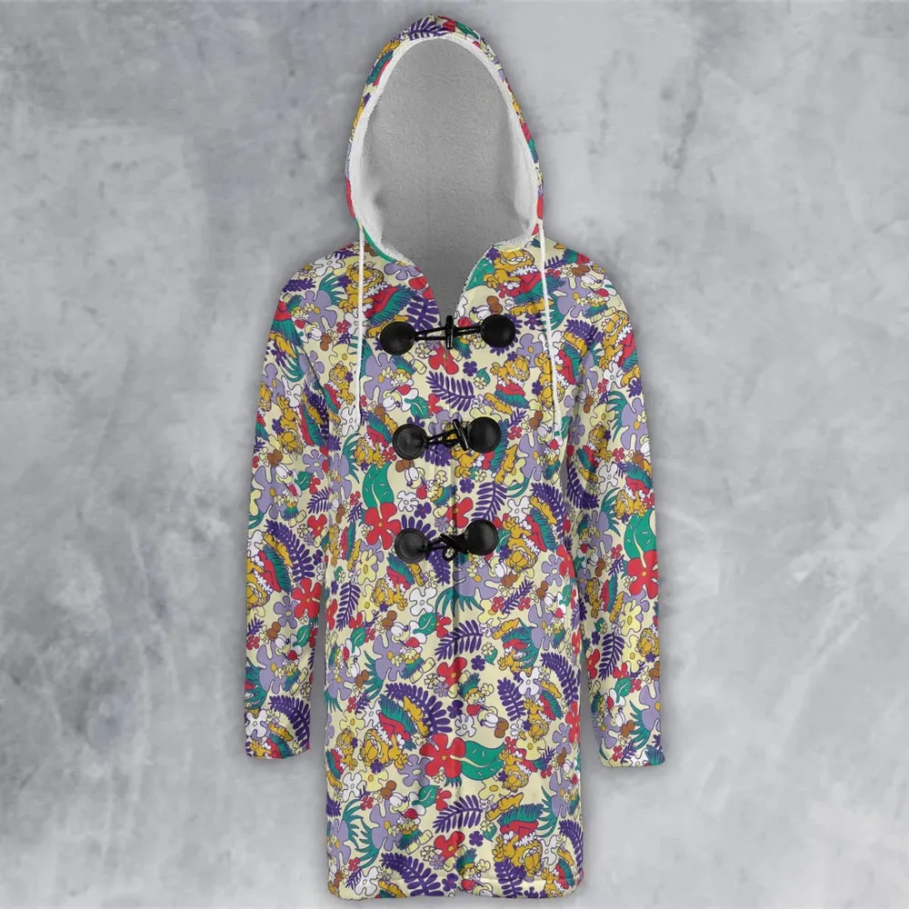 Aloha Garfield And Odie Hooded Cloak Coat - 2