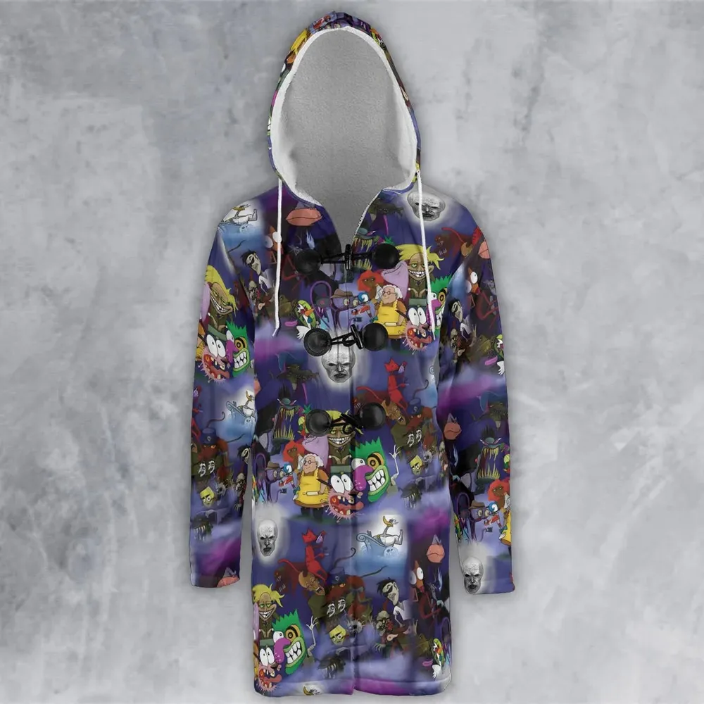Fearless Courage the Cowardly Dog Hooded Cloak Coat - 2