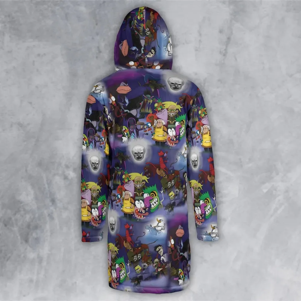 Fearless Courage the Cowardly Dog Hooded Cloak Coat - 3