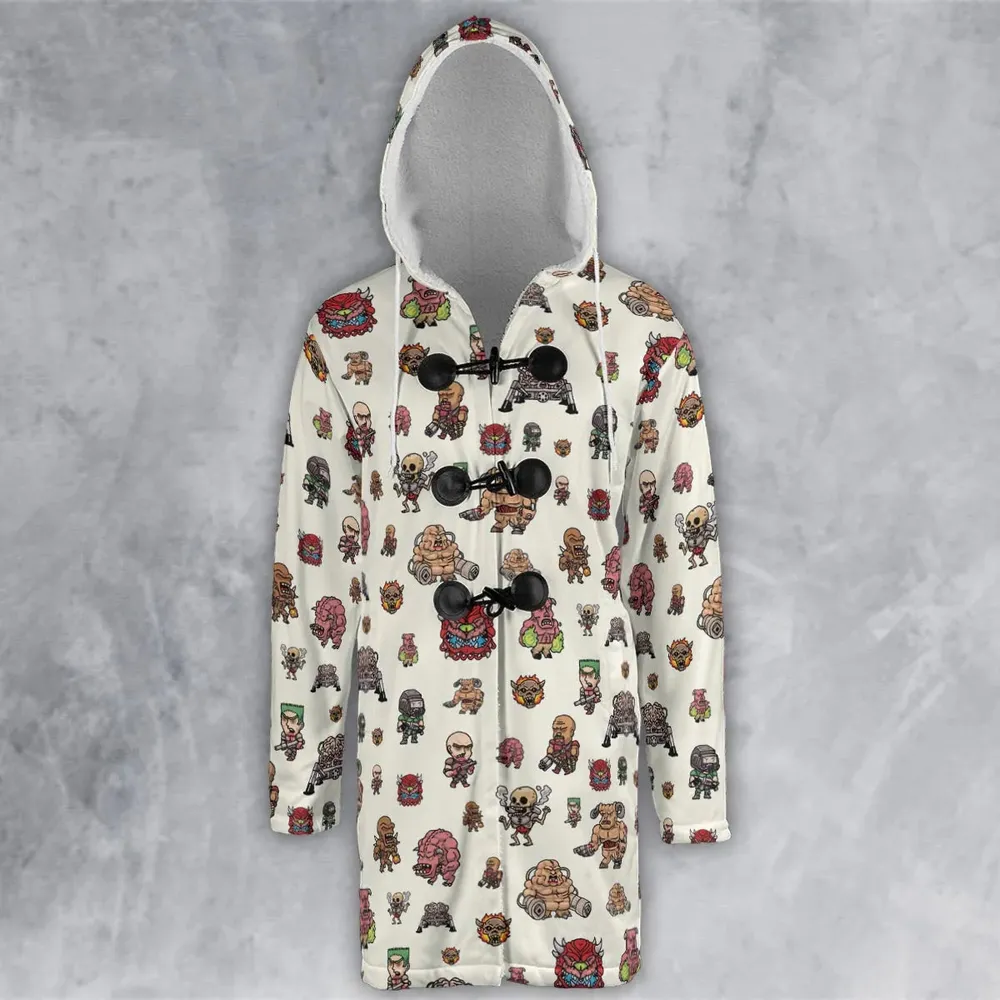 Doom Chibi Characters Hooded Cloak Coat - 2
