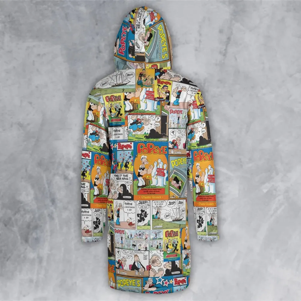 Olive Oyl Popeye Comic Hooded Cloak Coat - 3