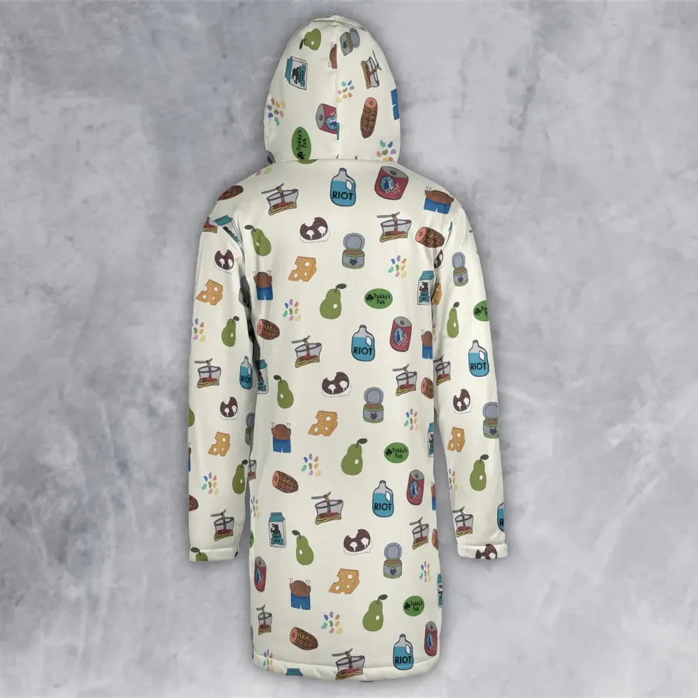 The Food of It's Always Sunny In Philadelphia Hooded Cloak Coat - 3