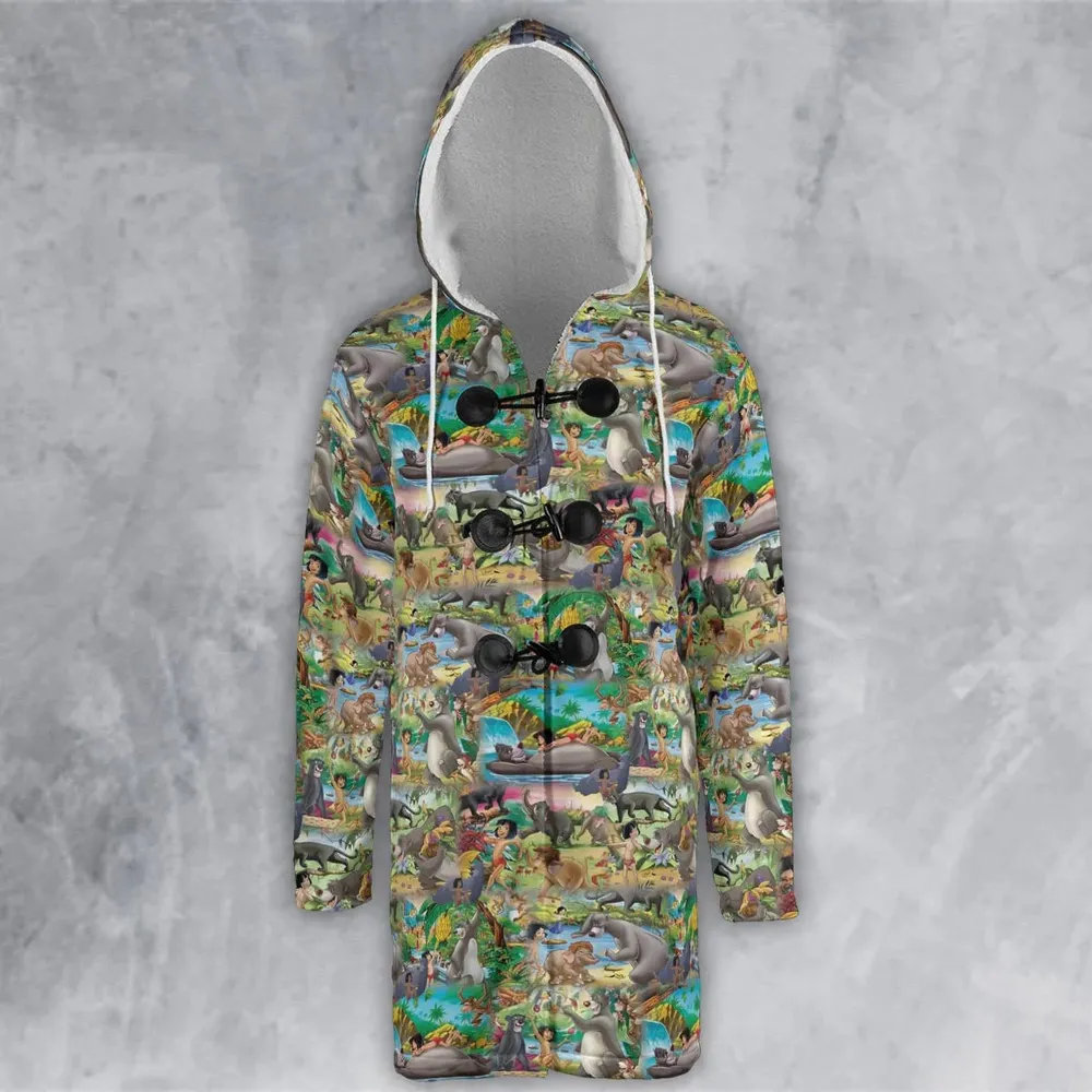The Jungle Book Rudyard Kipling Seamless Hooded Cloak Coat - 2