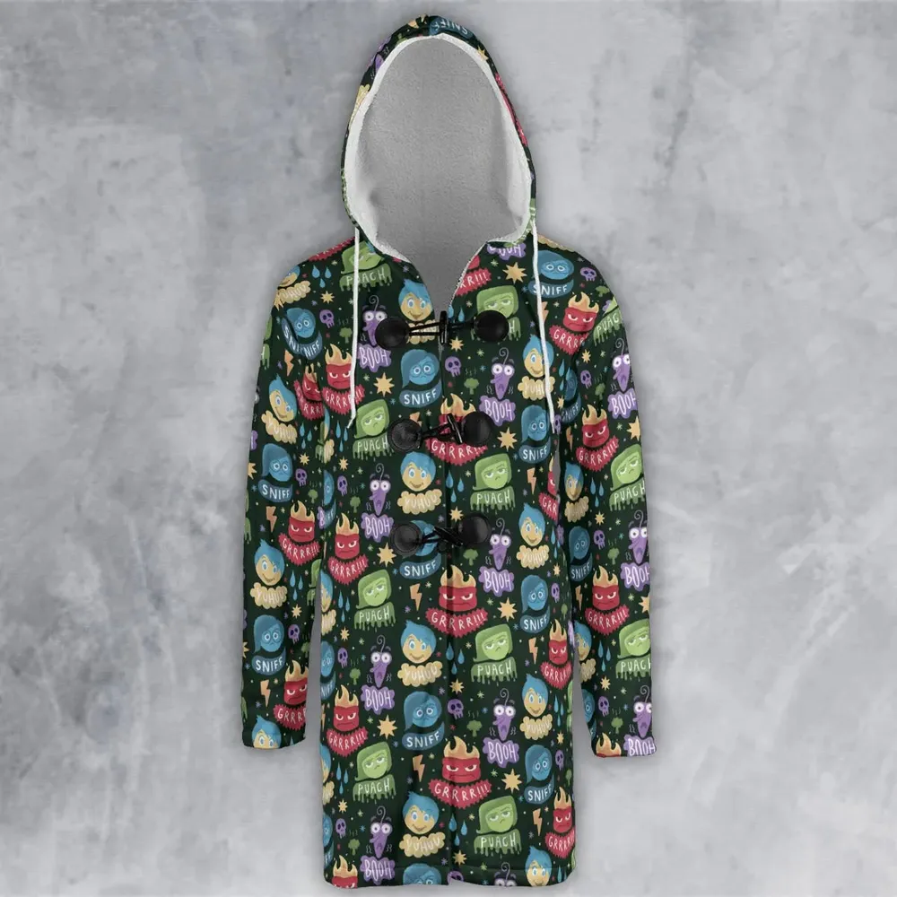Colourful Mind Inside Out Hooded Cloak Coat - 2