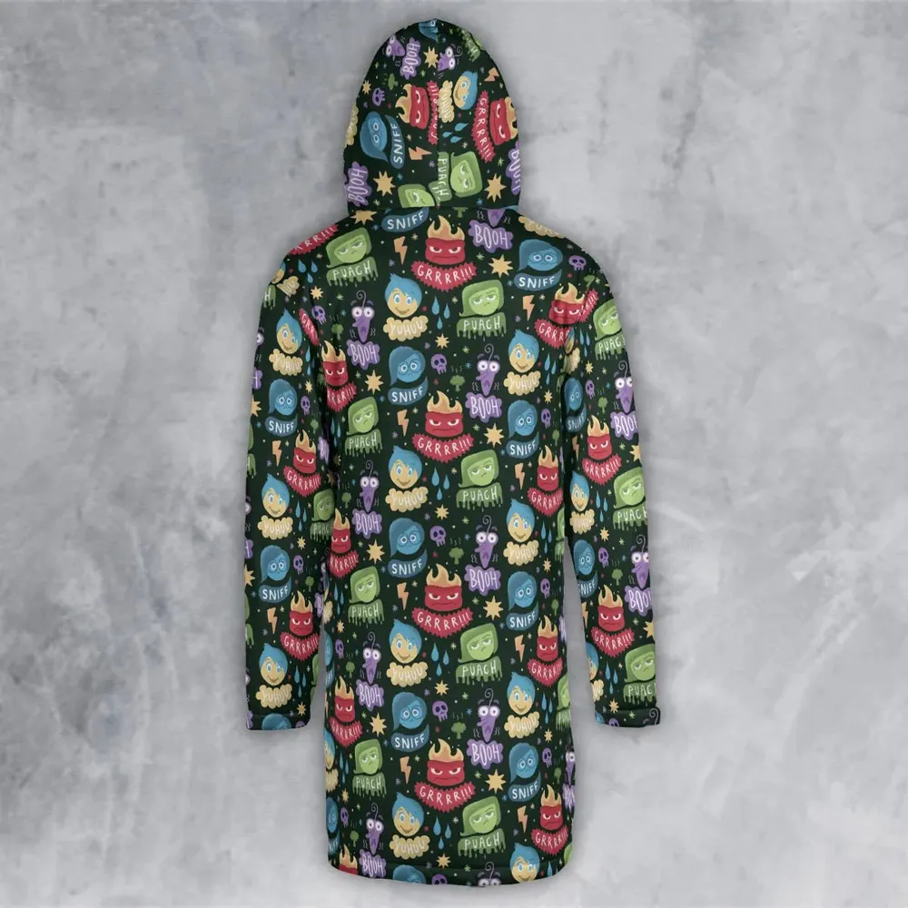 Colourful Mind Inside Out Hooded Cloak Coat - 3