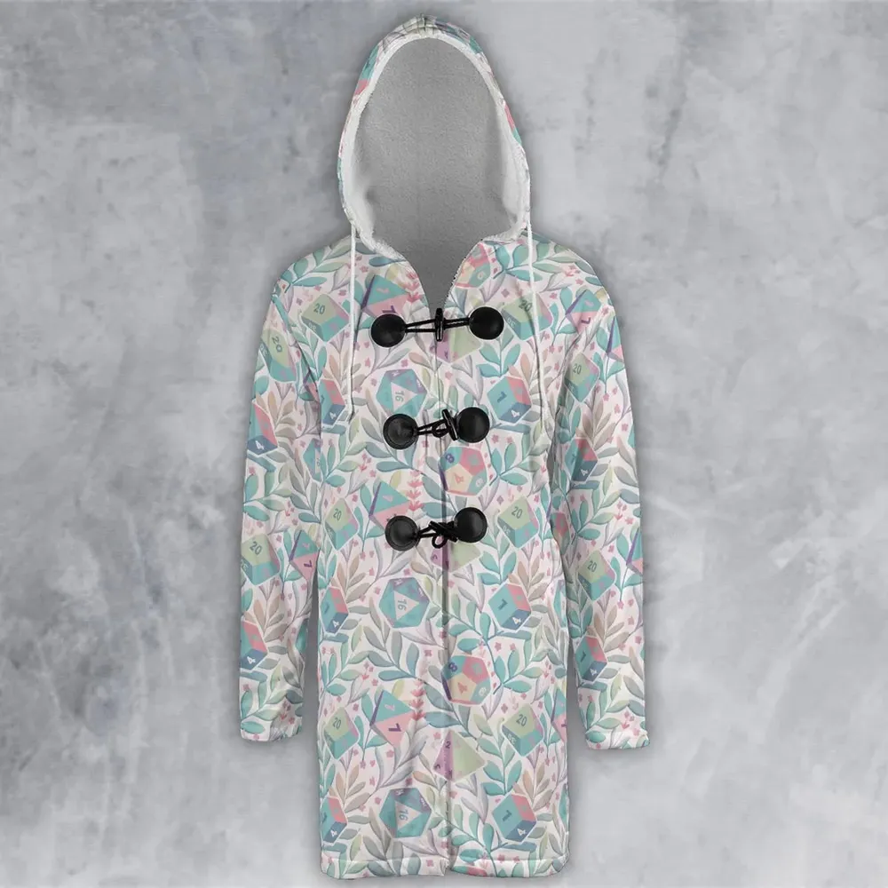 Dice Flower Soft DnD Hooded Cloak Coat - 2