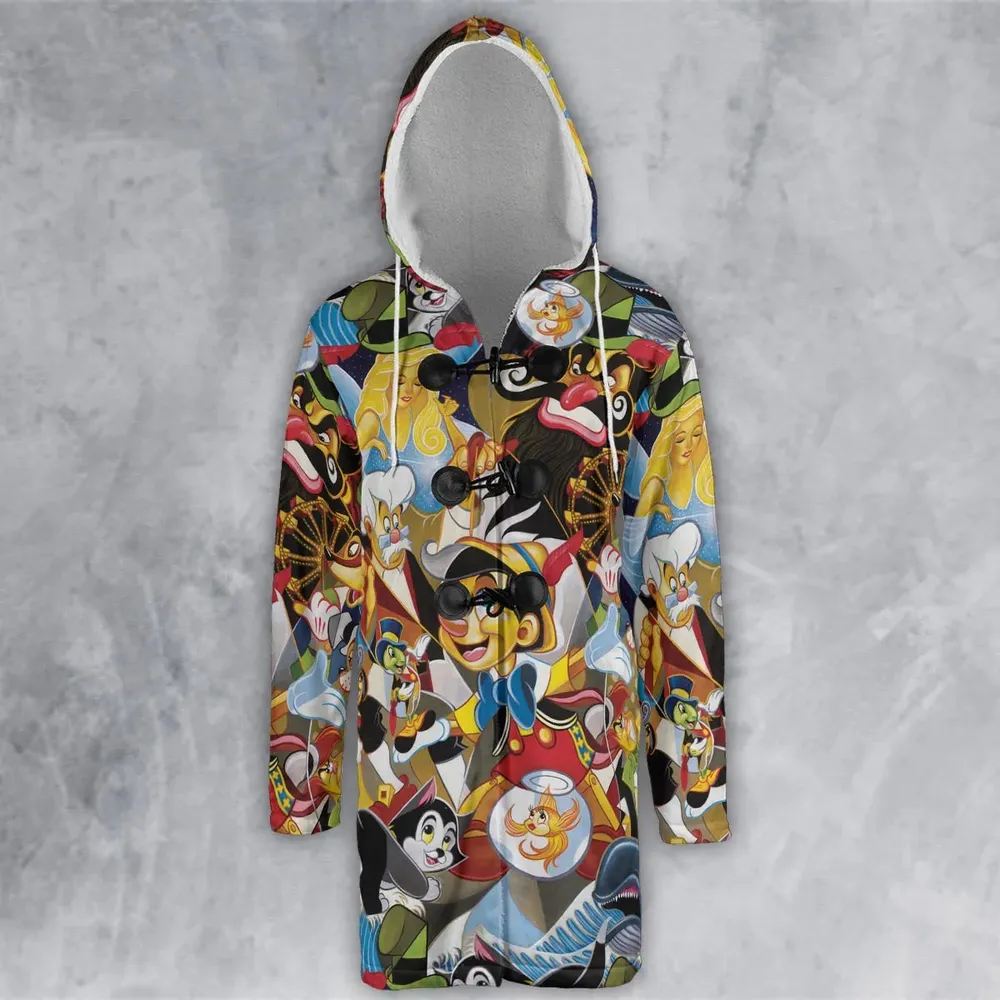 Pinocchio Seamless Hooded Cloak Coat - 2