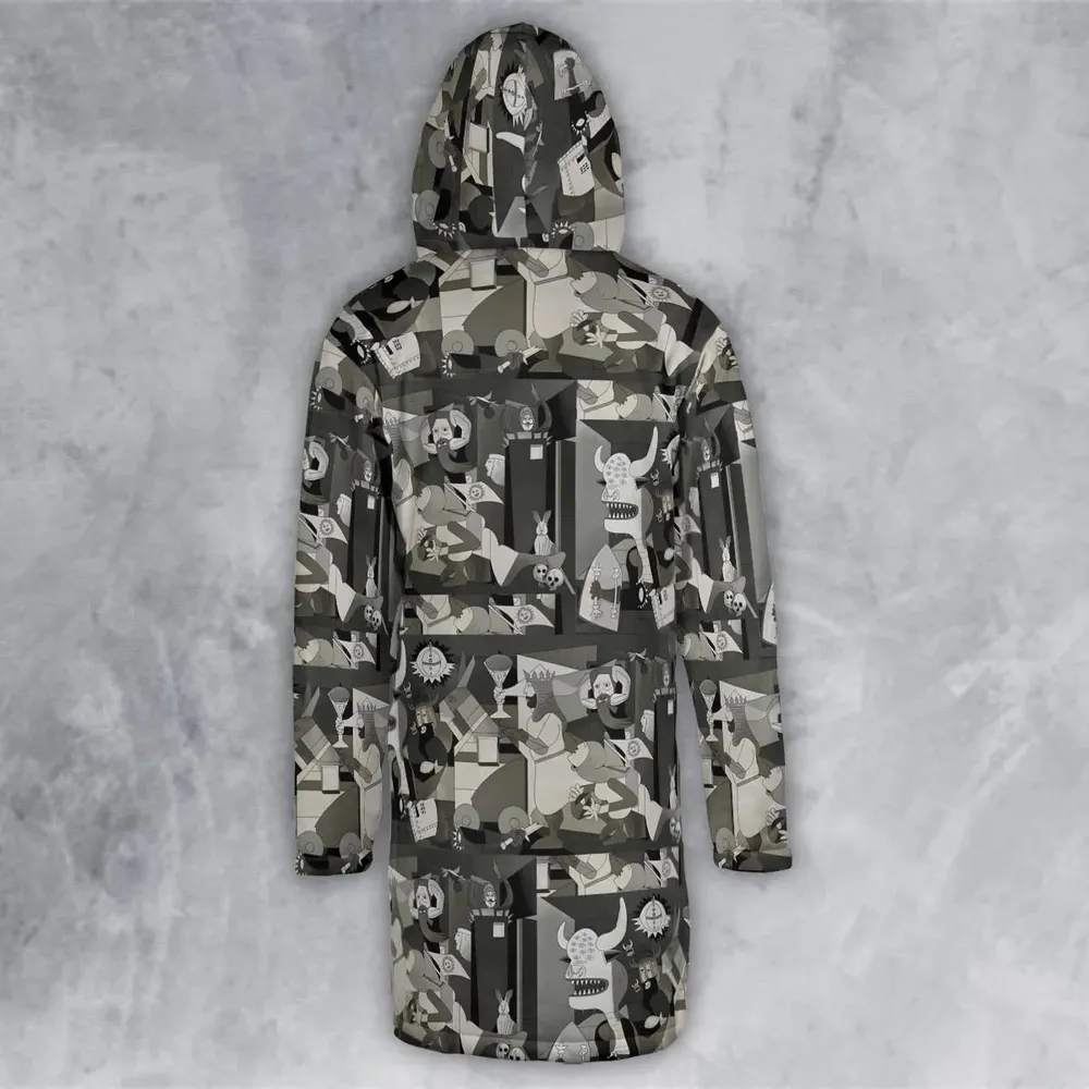 Monty Picasso Style Art Hooded Cloak Coat - 3
