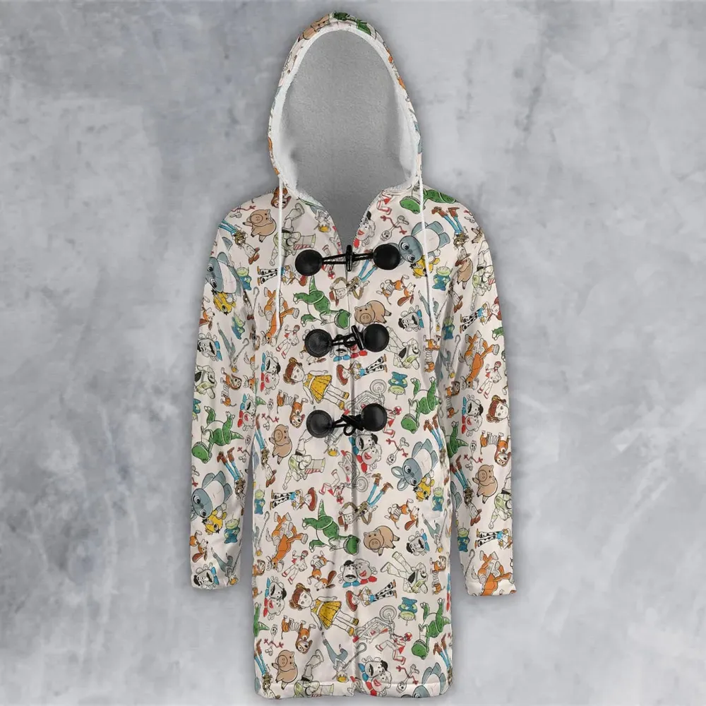 Toy Story Toss Pattern Hooded Cloak Coat - 2