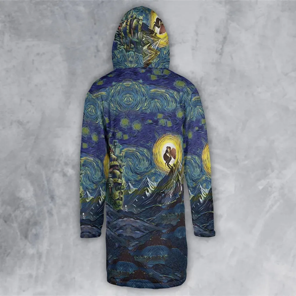 Howl’s Moving Castle Starry Night Hooded Cloak Coat - 3