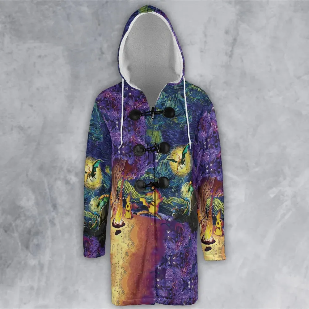 Pokemon Starry Night Campfire Hooded Cloak Coat - 2