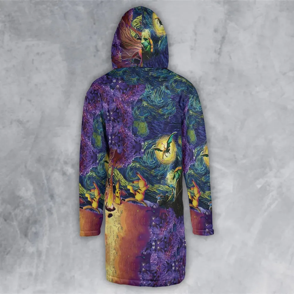 Pokemon Starry Night Campfire Hooded Cloak Coat - 3