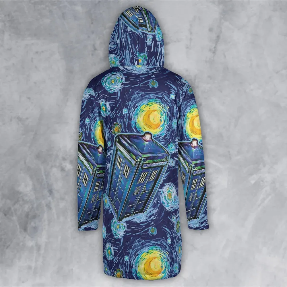 Tardis Starry Night Doctor Who Hooded Cloak Coat - 3