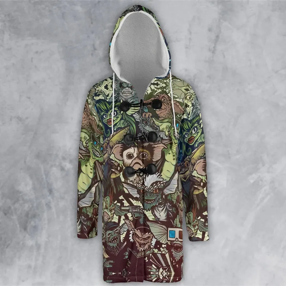 Tropical Gremlins Hooded Cloak Coat - 2