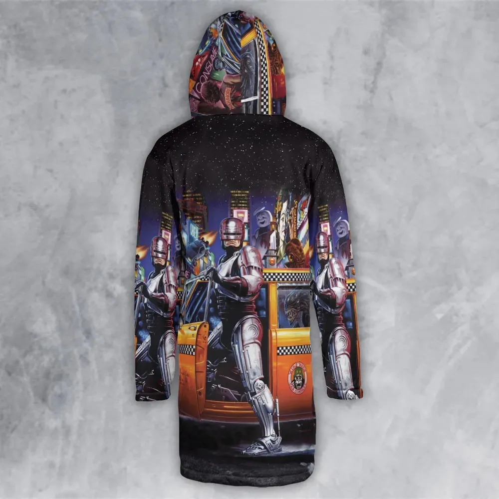 Movies Mashup Hooded Cloak Coat - 3