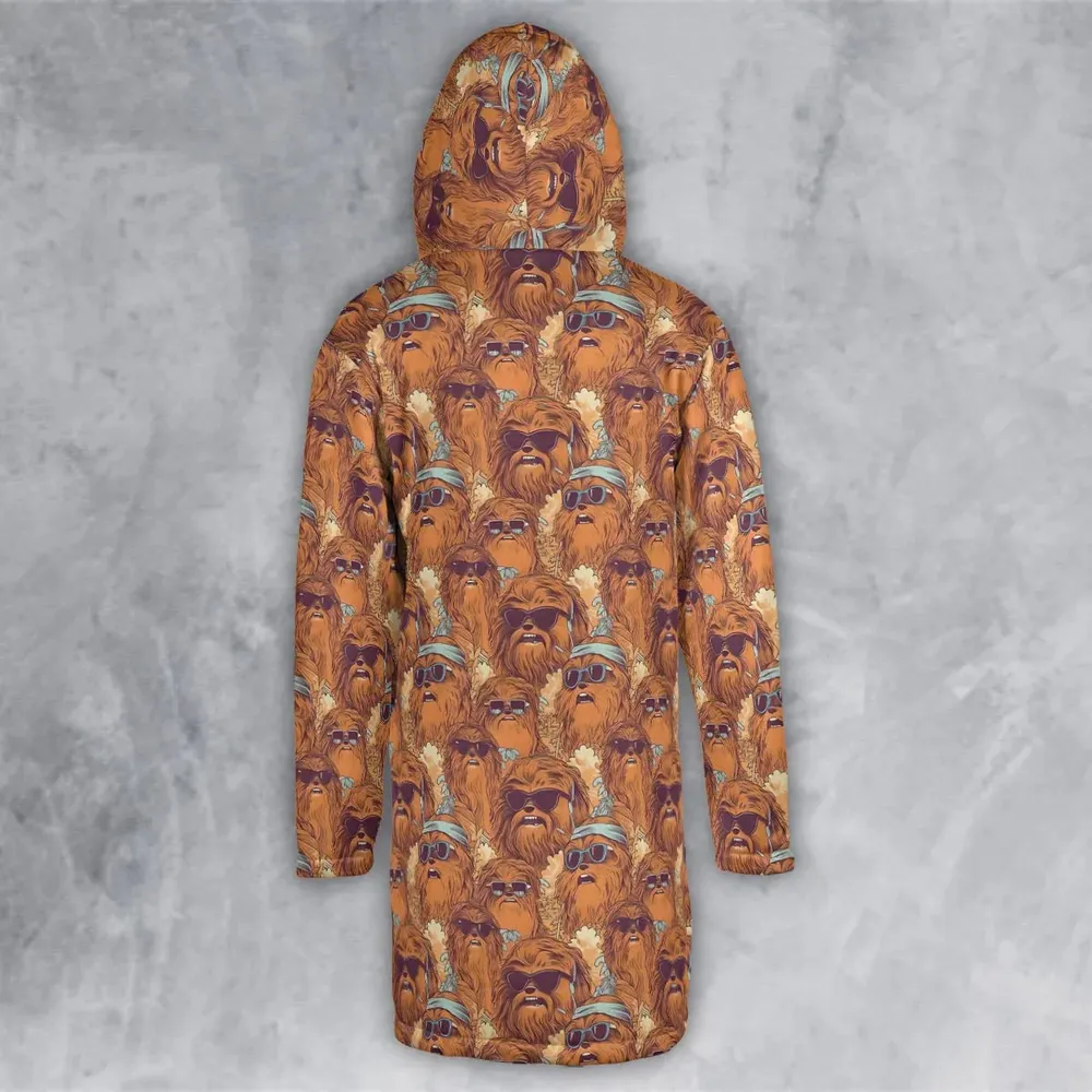 Retro Chewy Summer Vibes Hooded Cloak Coat - 3