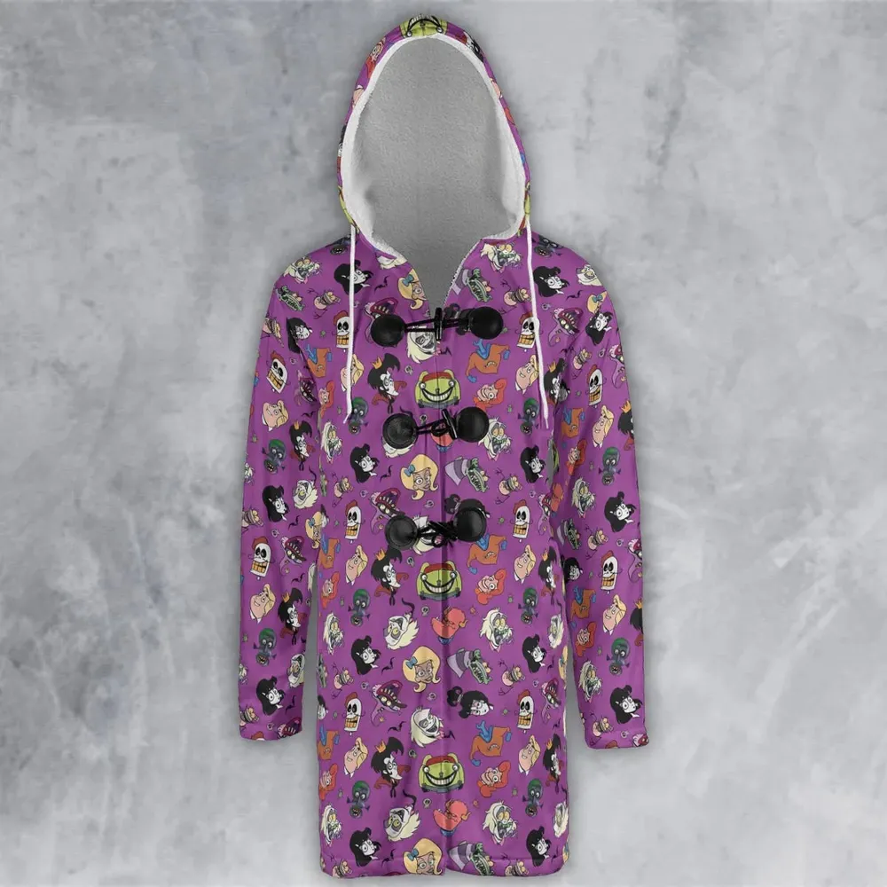 Beetlejuice Cartoon Vintage Hooded Cloak Coat - 2