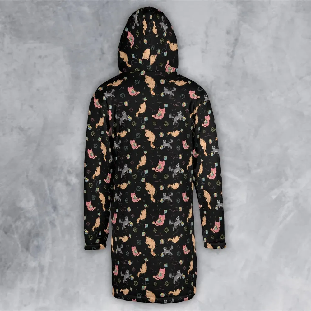 Dice Cat DnD Hooded Cloak Coat - 3