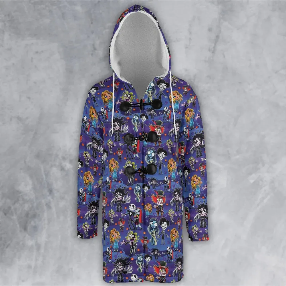 Tim Burton Movies Hooded Cloak Coat - 2