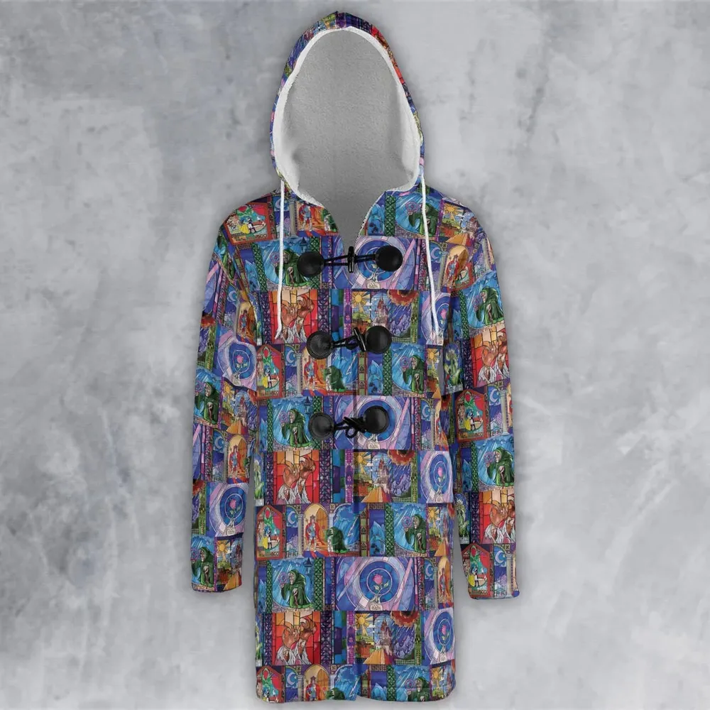 Beauty And The Beast Story Windows Hooded Cloak Coat - 2