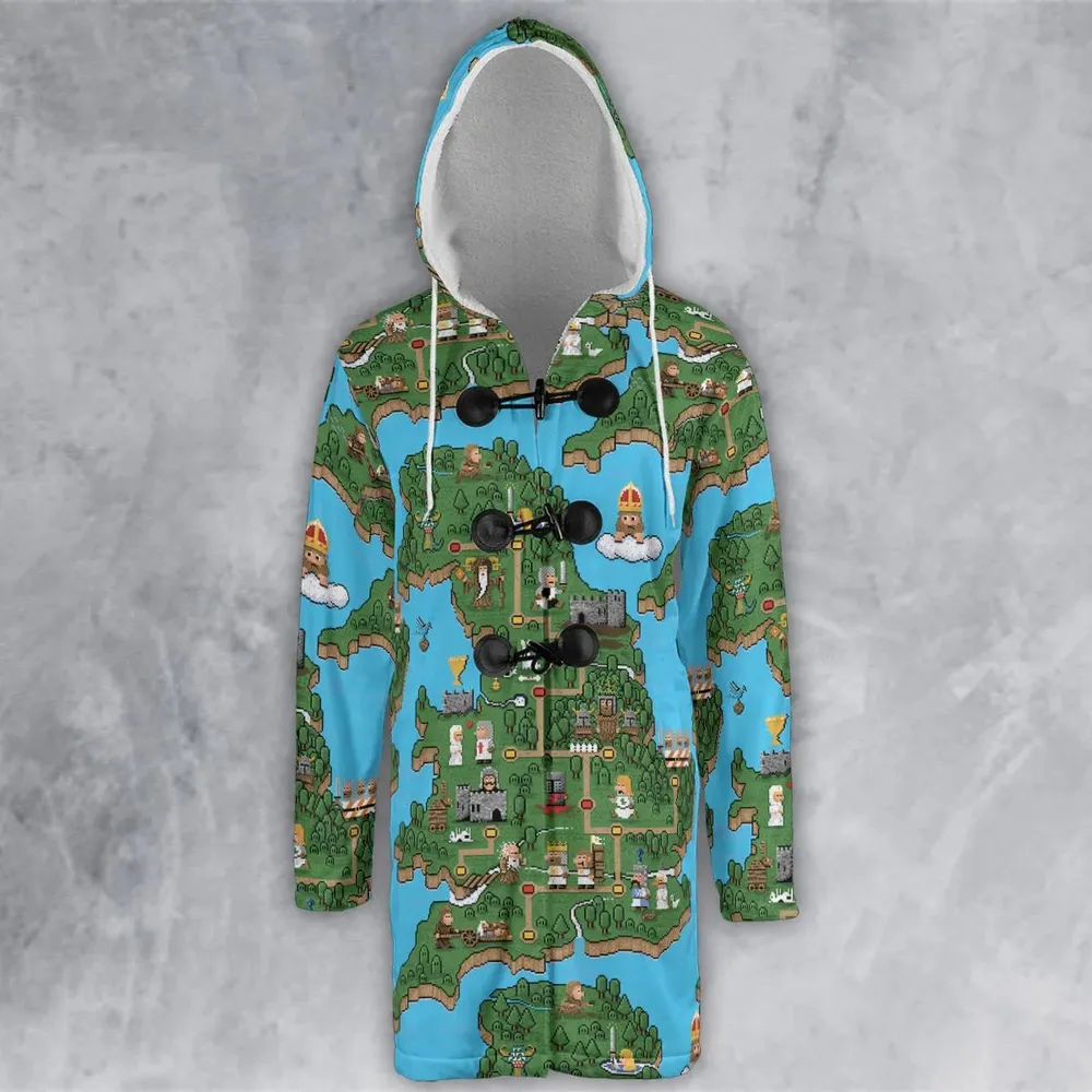 Pixel Art Python Monty Python Hooded Cloak Coat - 2