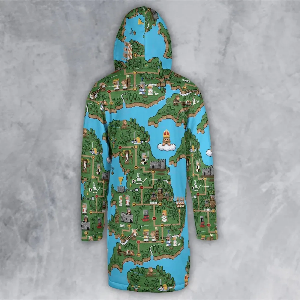 Pixel Art Python Monty Python Hooded Cloak Coat - 3