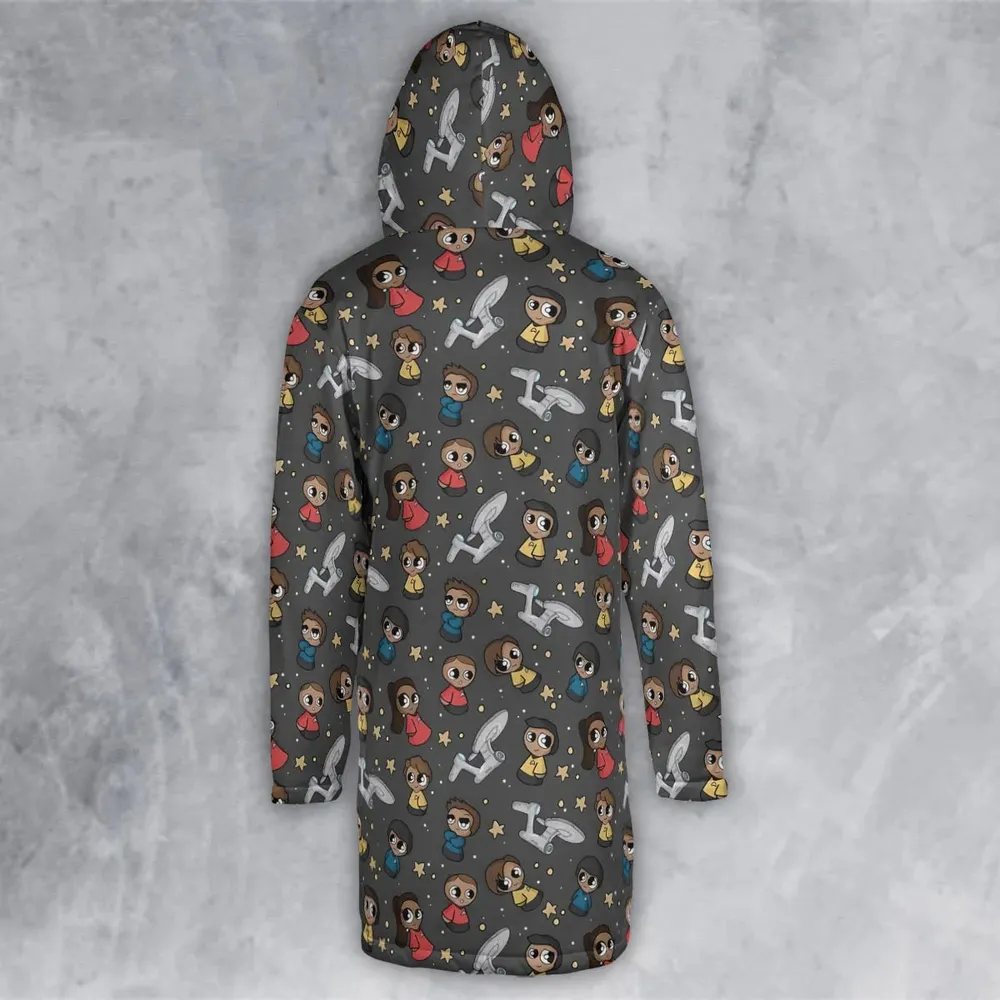 Cute Space Star Trek Hooded Cloak Coat - 3