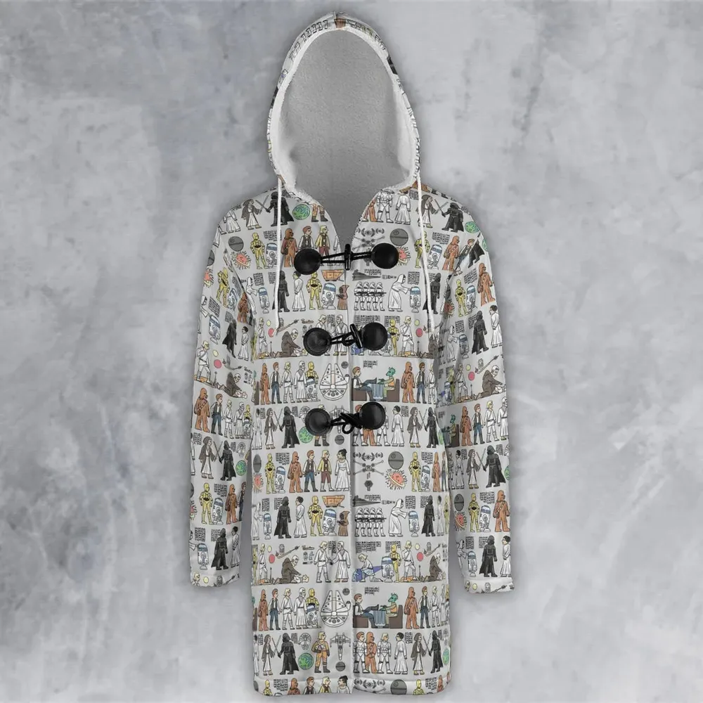 Egyptian Galaxy Wars Hooded Cloak Coat - 2
