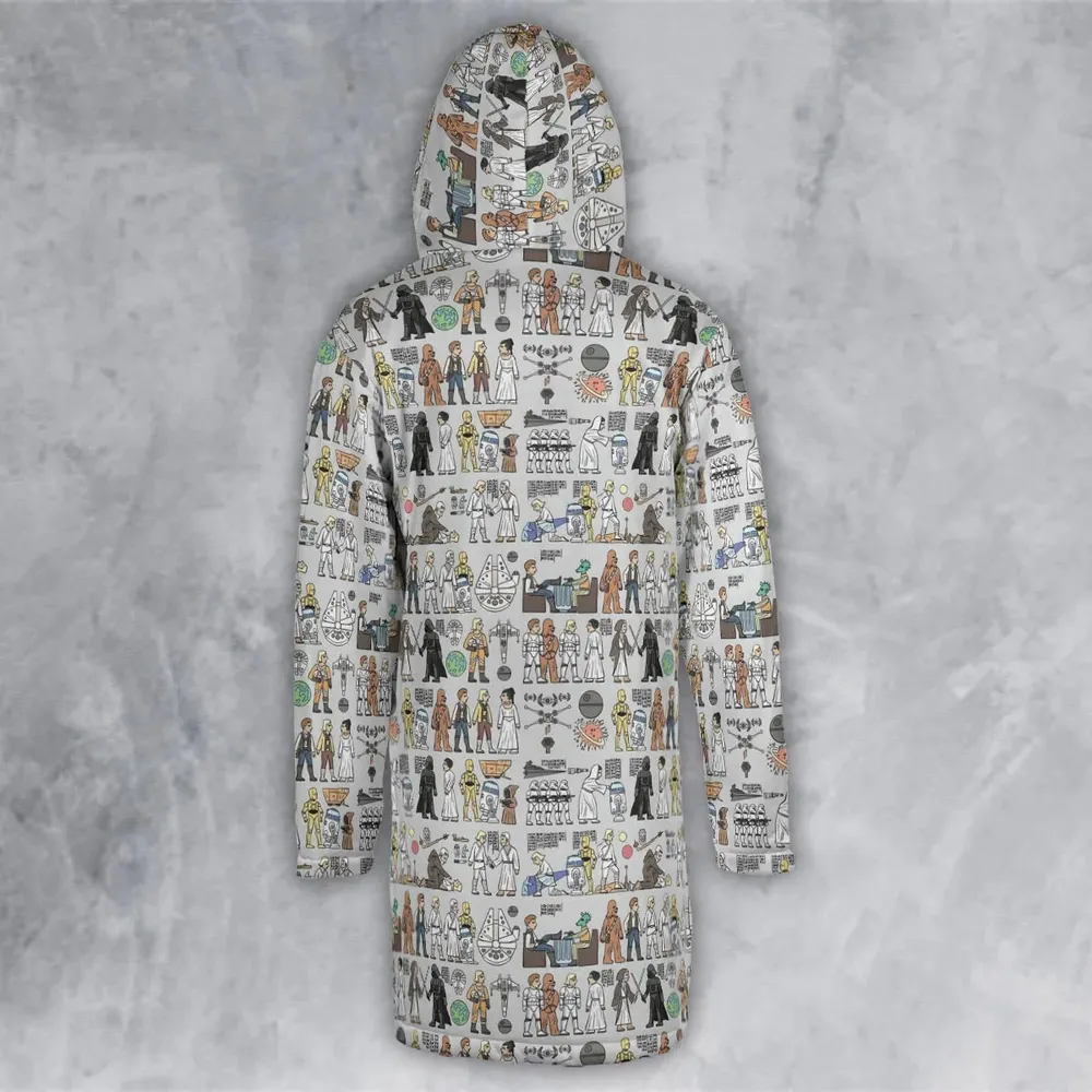 Egyptian Galaxy Wars Hooded Cloak Coat - 3