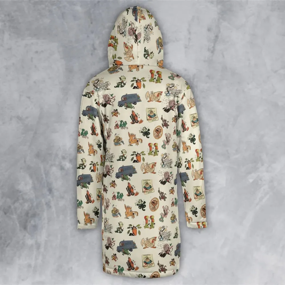 Nostalgia Terrytoons Characters Hooded Cloak Coat - 3