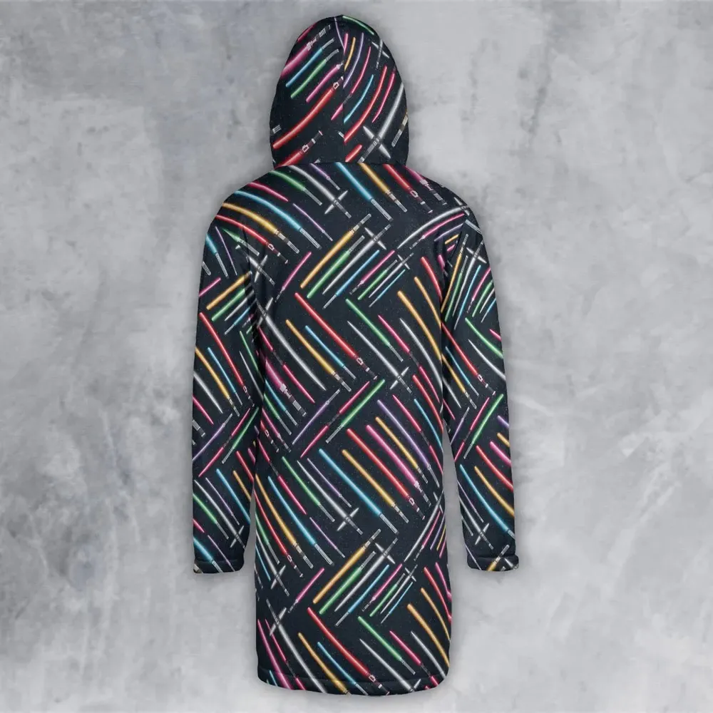 Lightsabers Star Wars Pattern Hooded Cloak Coat - 3