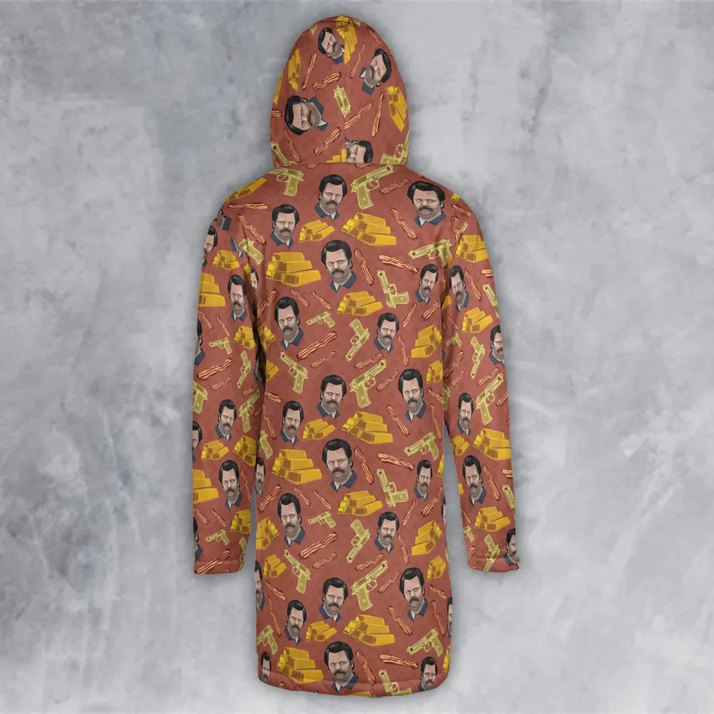 A Swan Song Parks and Recreation Hooded Cloak Coat - 3