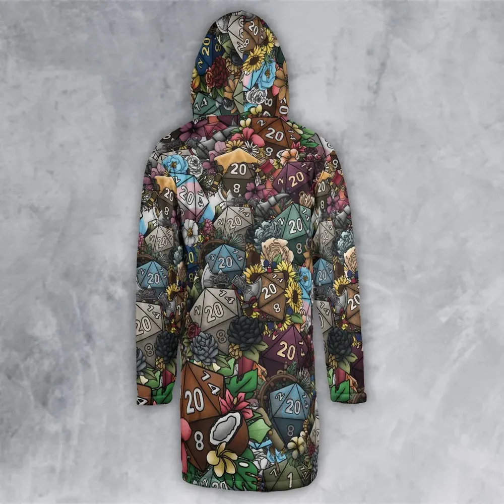 Flower Dice DnD Hooded Cloak Coat - 3