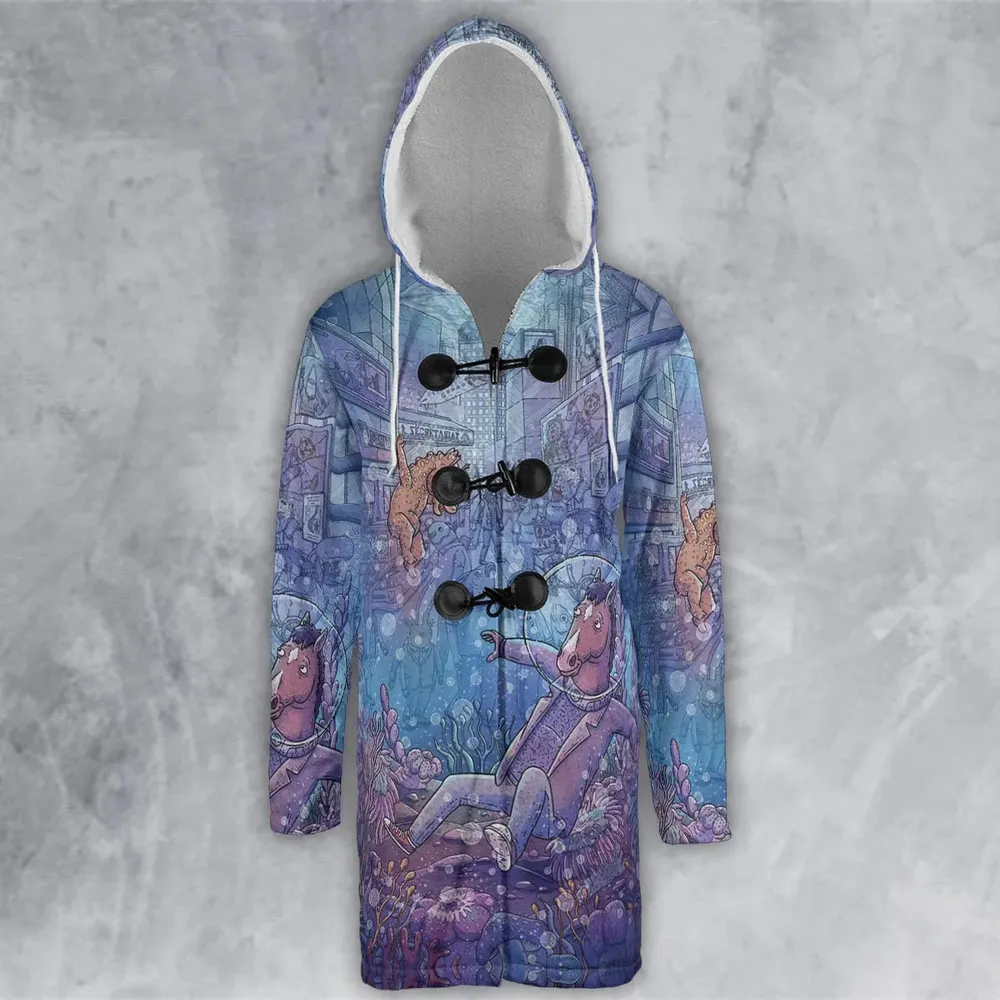 Bojack Horseman Hooded Cloak Coat - 2