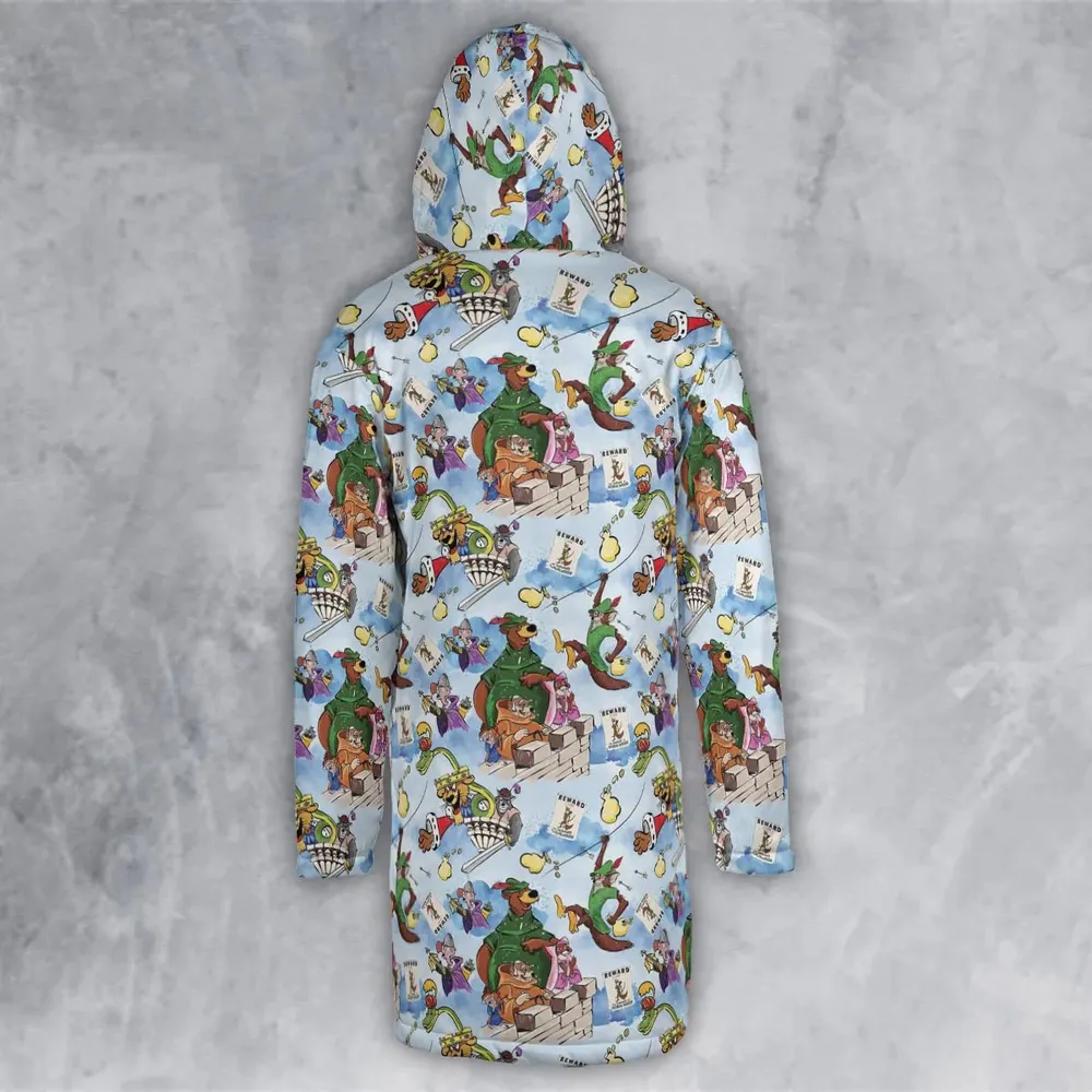 Robin Hood Characters Pattern Hooded Cloak Coat - 3