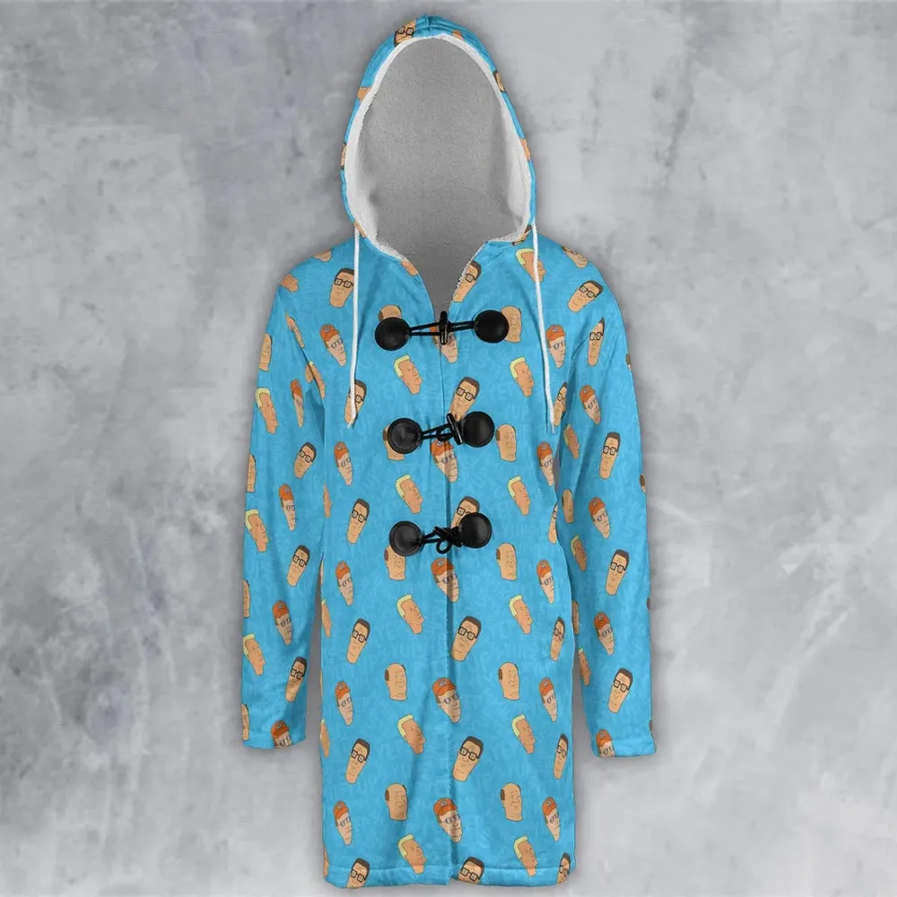 Yup Mmhmm King Of The Hill Hooded Cloak Coat - 2