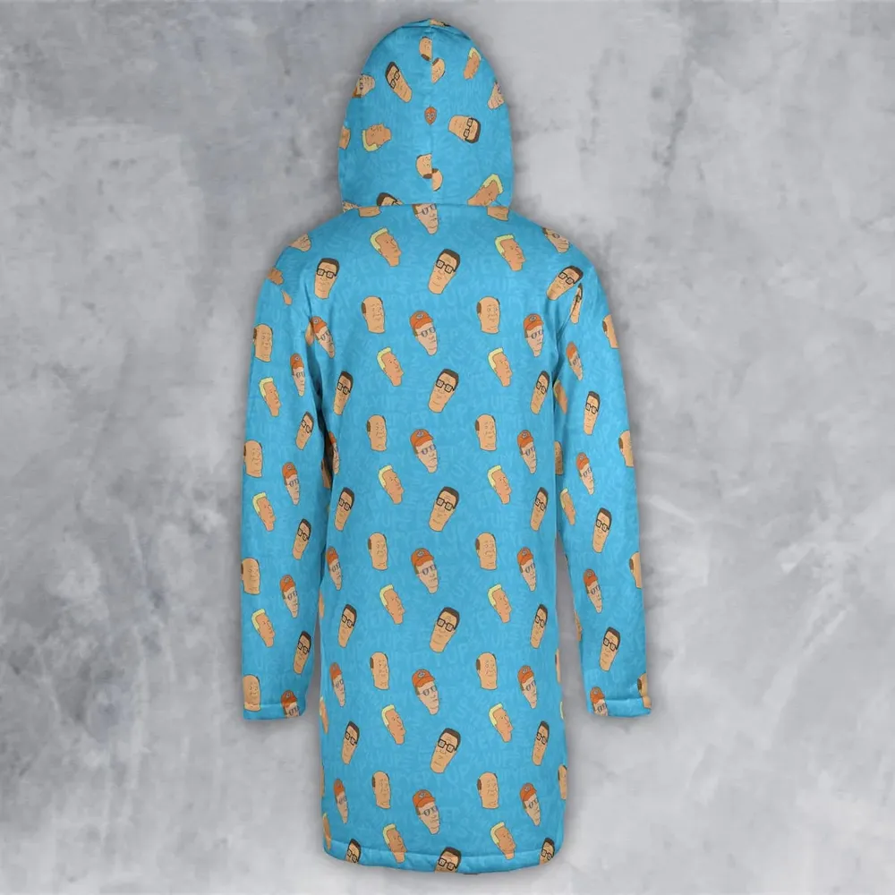 Yup Mmhmm King Of The Hill Hooded Cloak Coat - 3