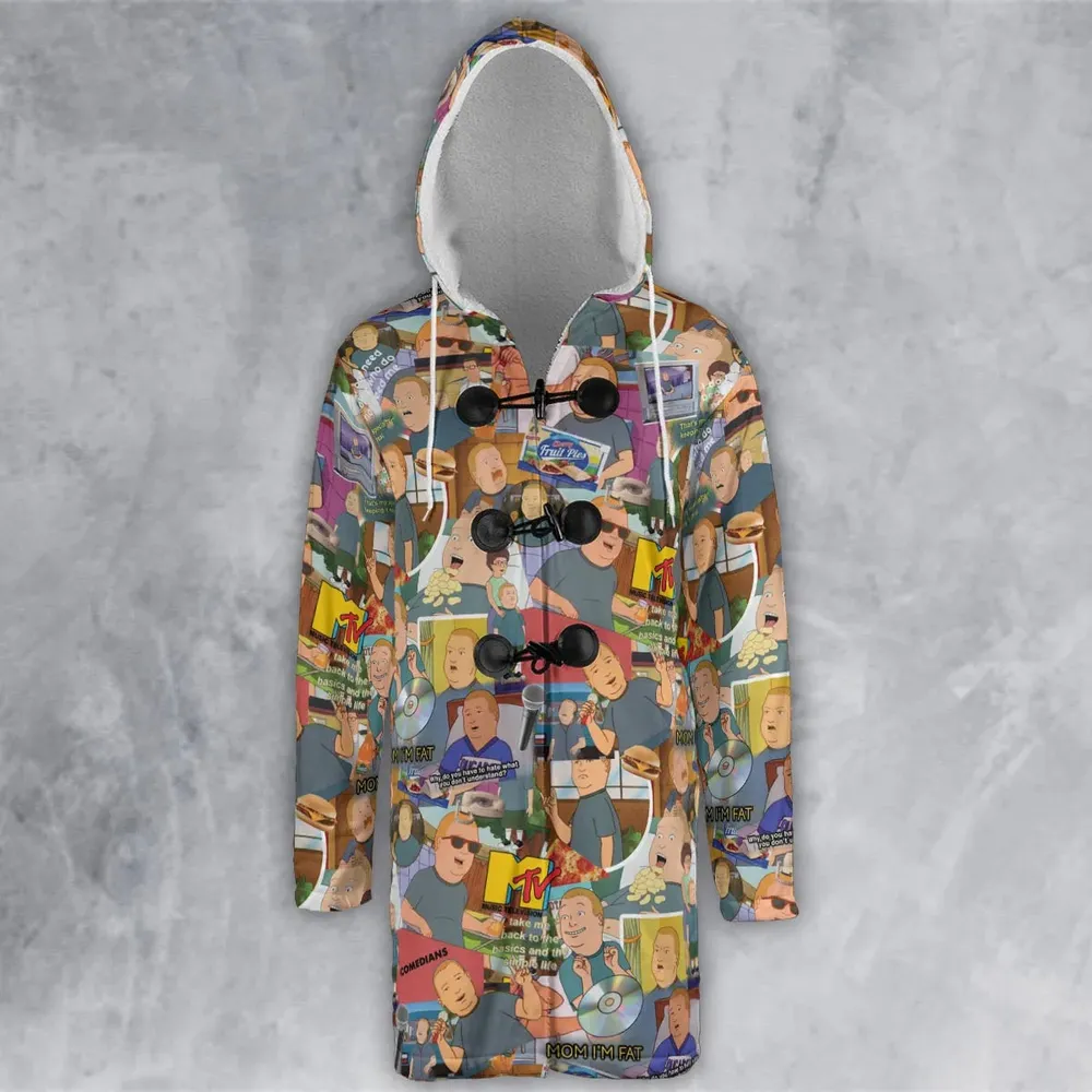 Comedian Bobby King Of The Hill Hooded Cloak Coat - 2