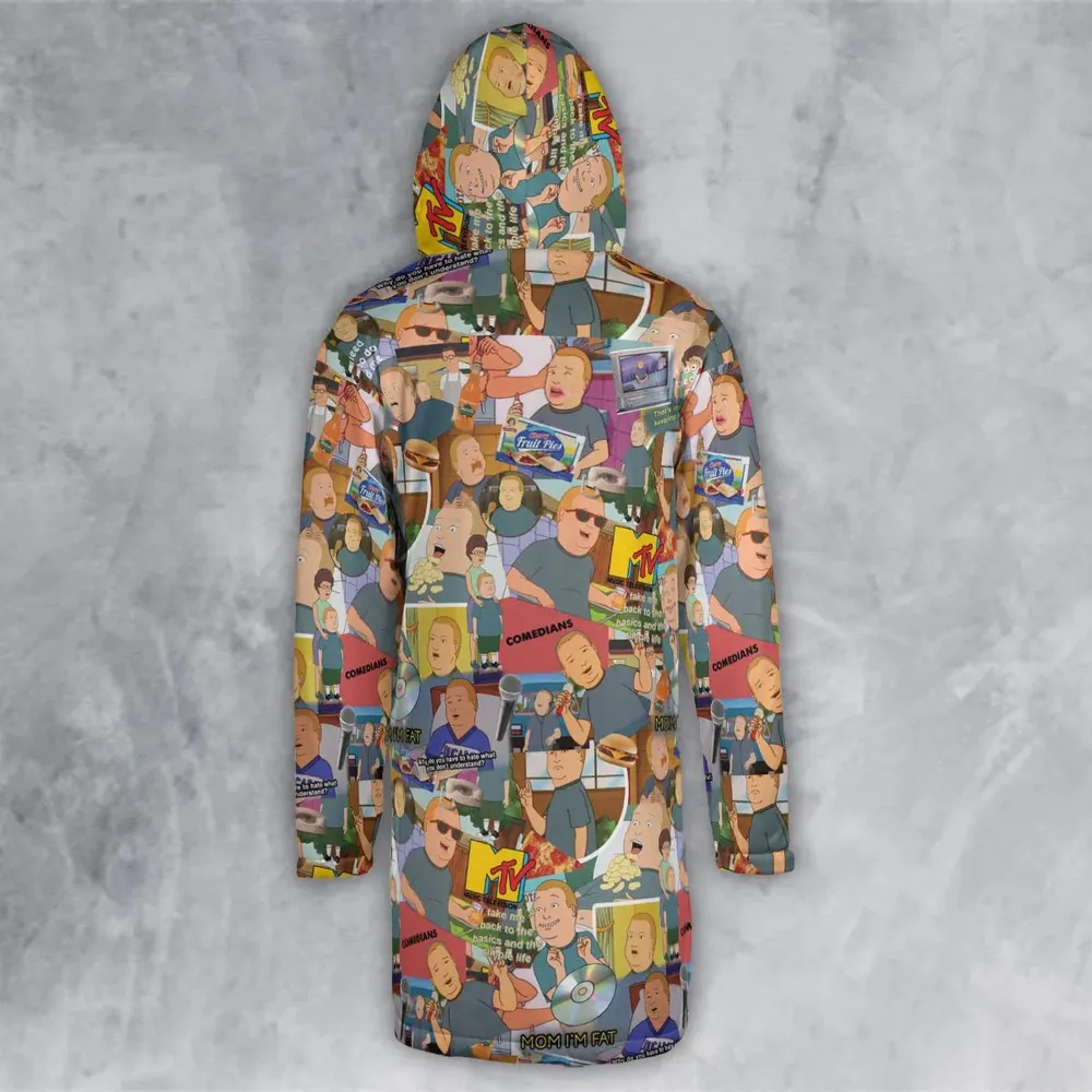Comedian Bobby King Of The Hill Hooded Cloak Coat - 3
