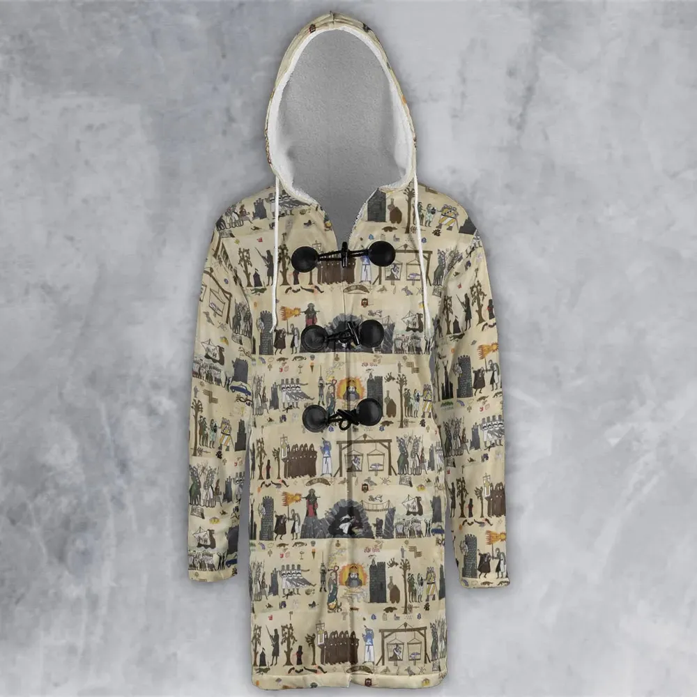 Bayeux Tapestry Monty Python Hooded Cloak Coat - 2