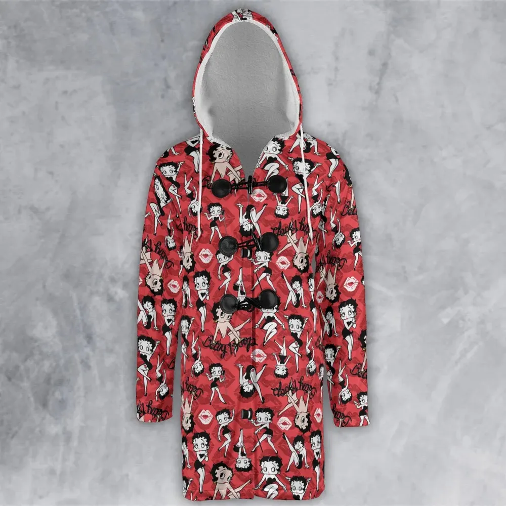 Betty Boop Singer Cartoon Sexy Hooded Cloak Coat - 2
