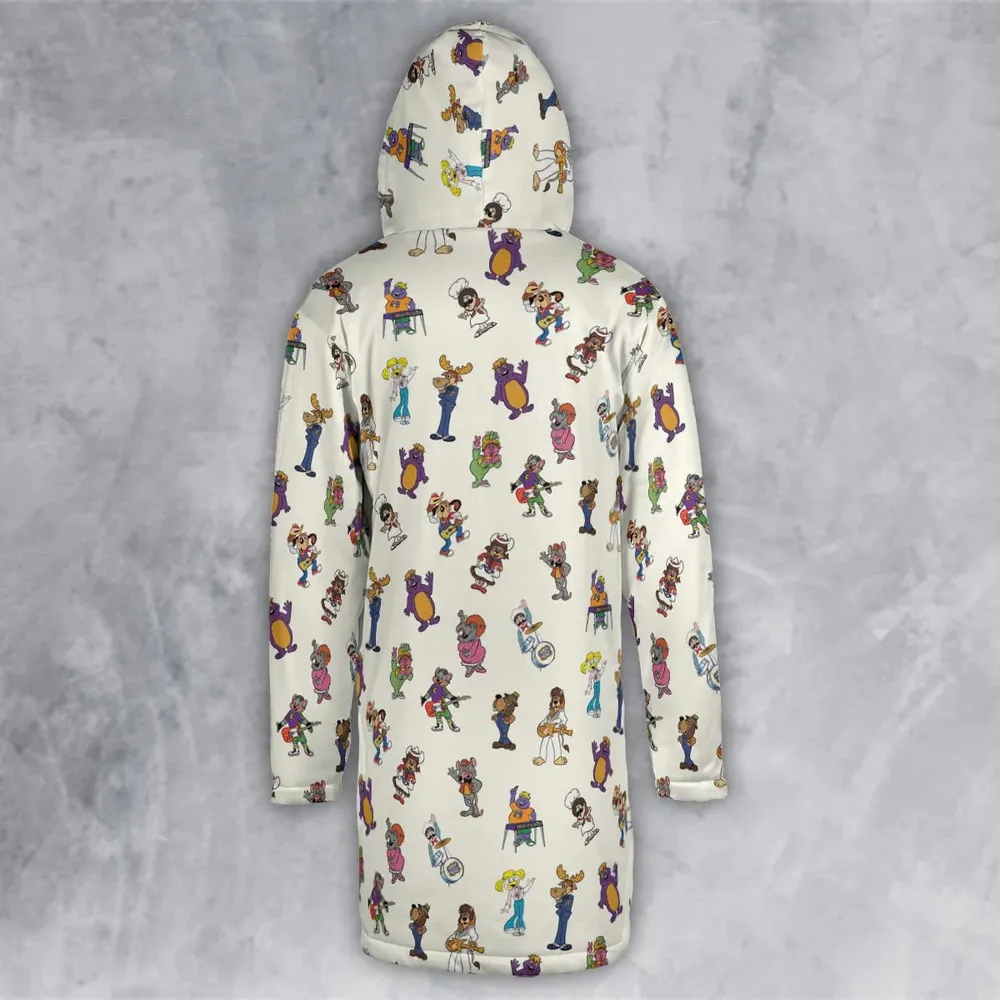 80s Pizza Time Theater Chuck E Cheese Hooded Cloak Coat - 3