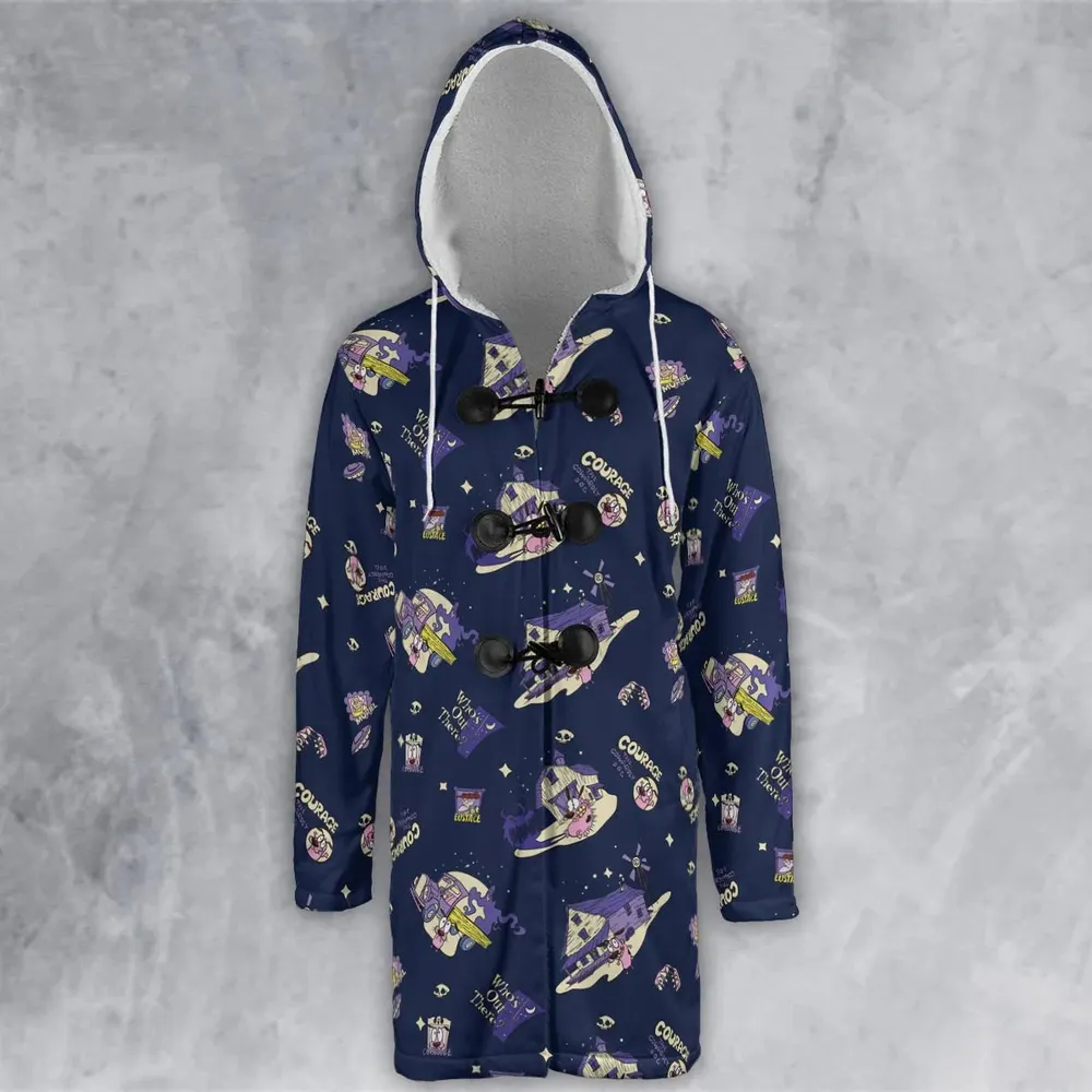 Courage the Cowardly Dog Scenic Hooded Cloak Coat - 2